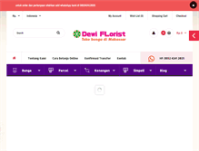 Tablet Screenshot of dewiflorist.com